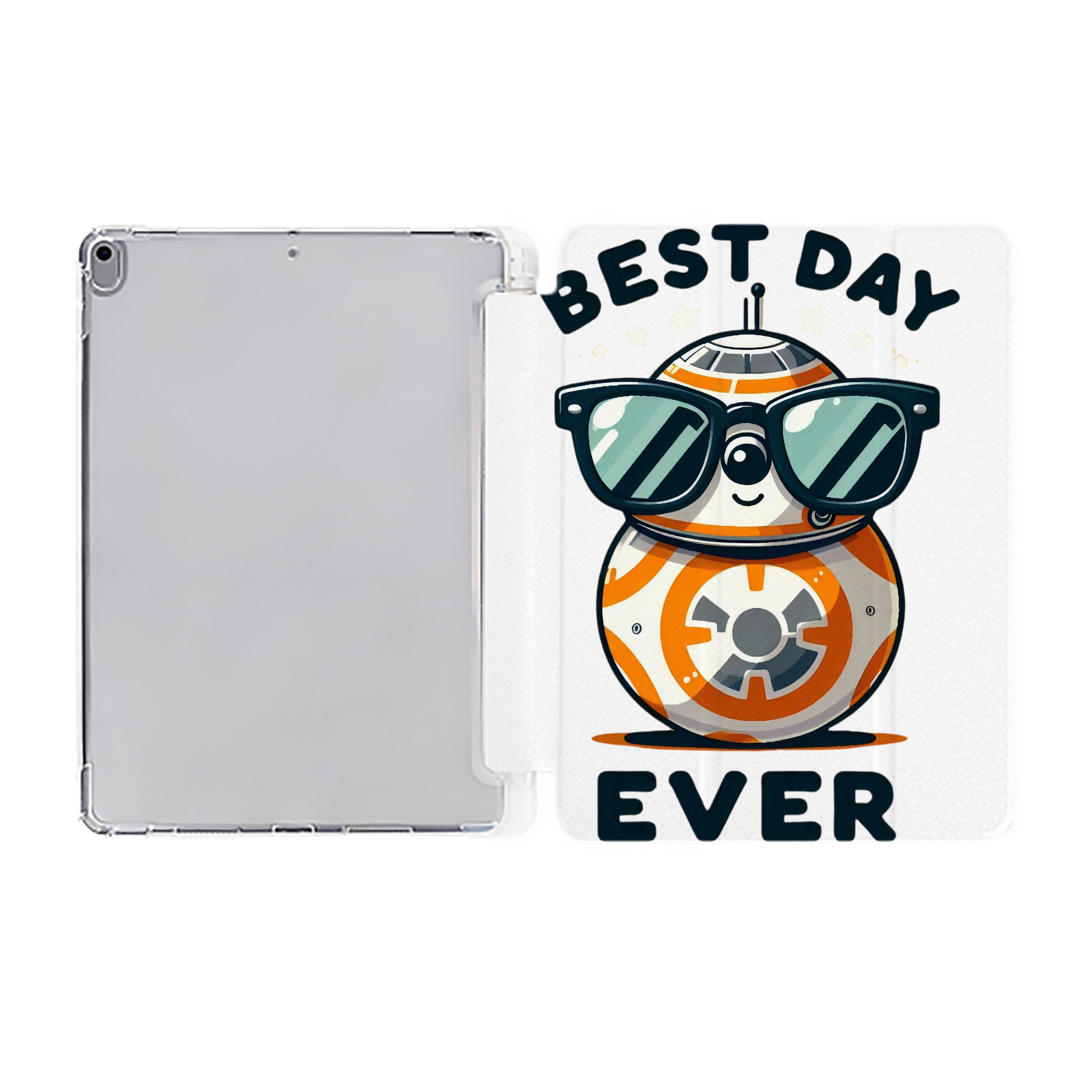 （画像用） スター・ウォーズ Star Wars IPad ケース ペン収納付き 三つ折りスタンド PUレザー×シリコン 対応機種9.5/10.5/10.9インチ